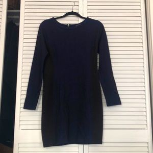 Armani exchange black and blue dress